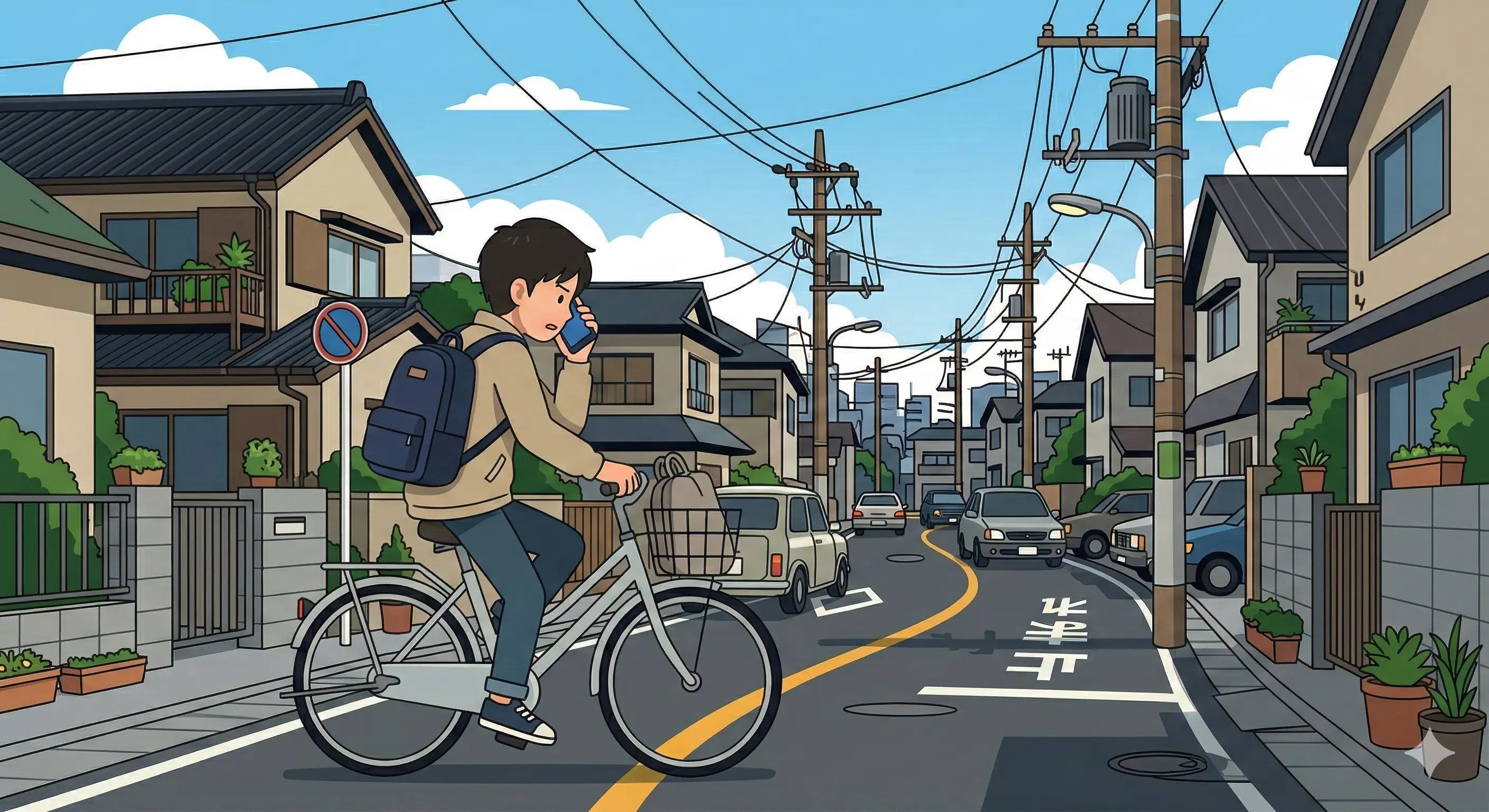 自転車で通話しながら走行は反則金12,000円！ハンズフリーでも注意