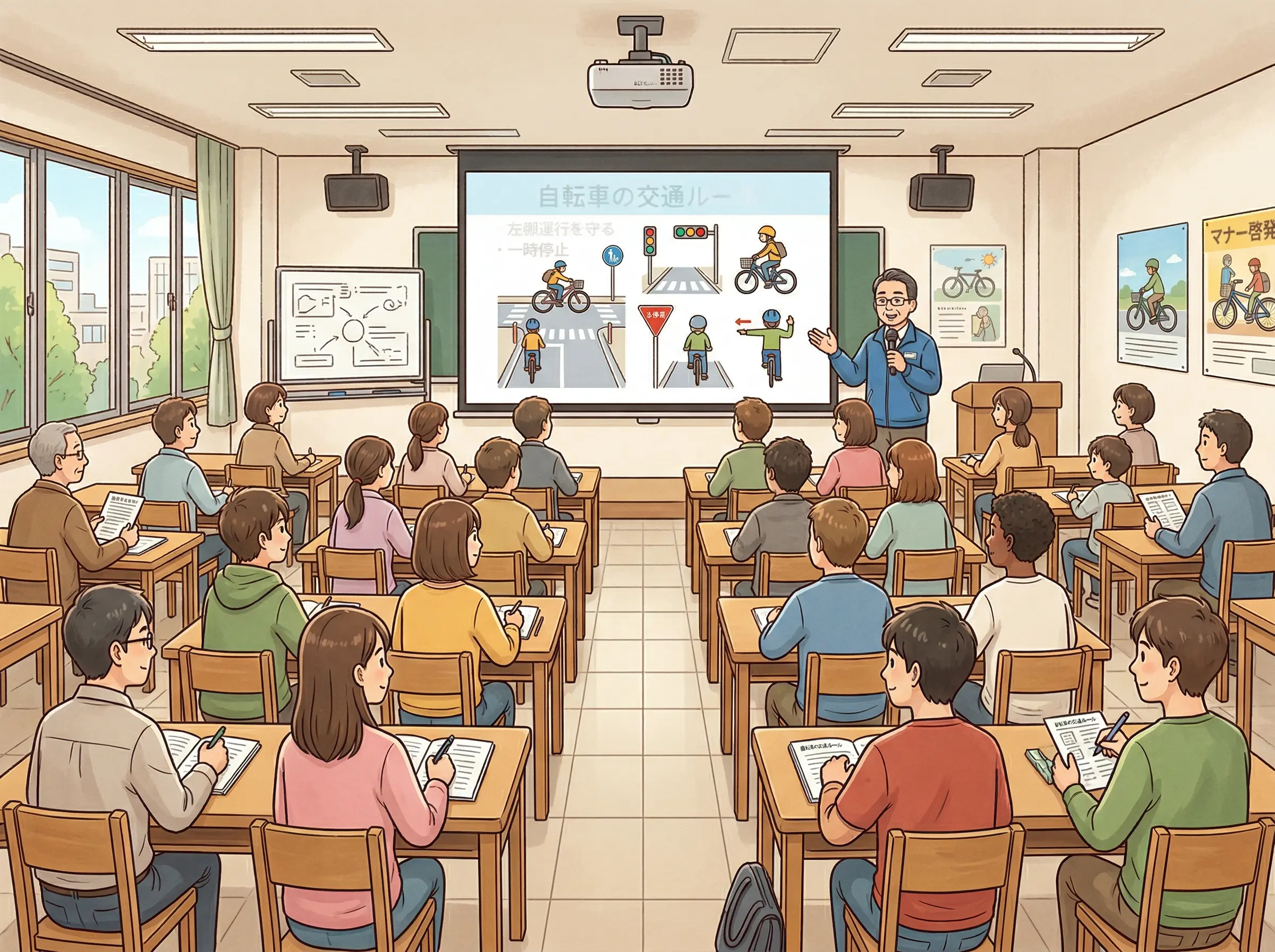 自転車運転者講習とは？違反を繰り返すと受講義務が発生