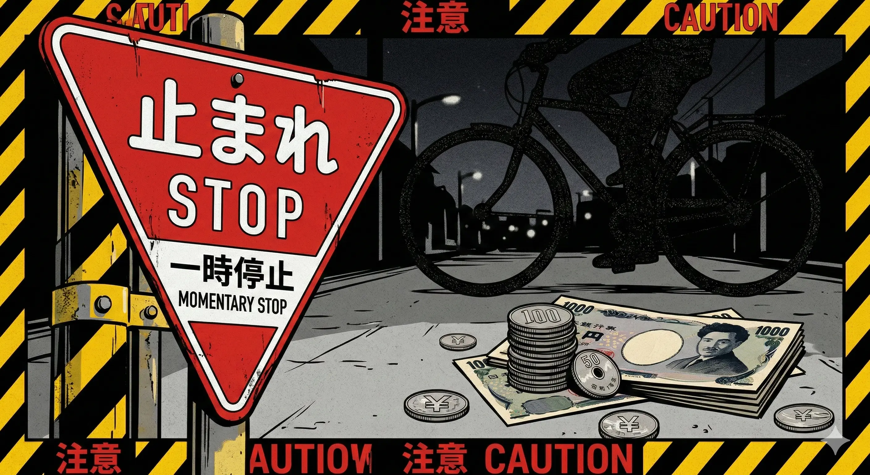 一時停止違反の反則金はいくら？｜反則金5,000円