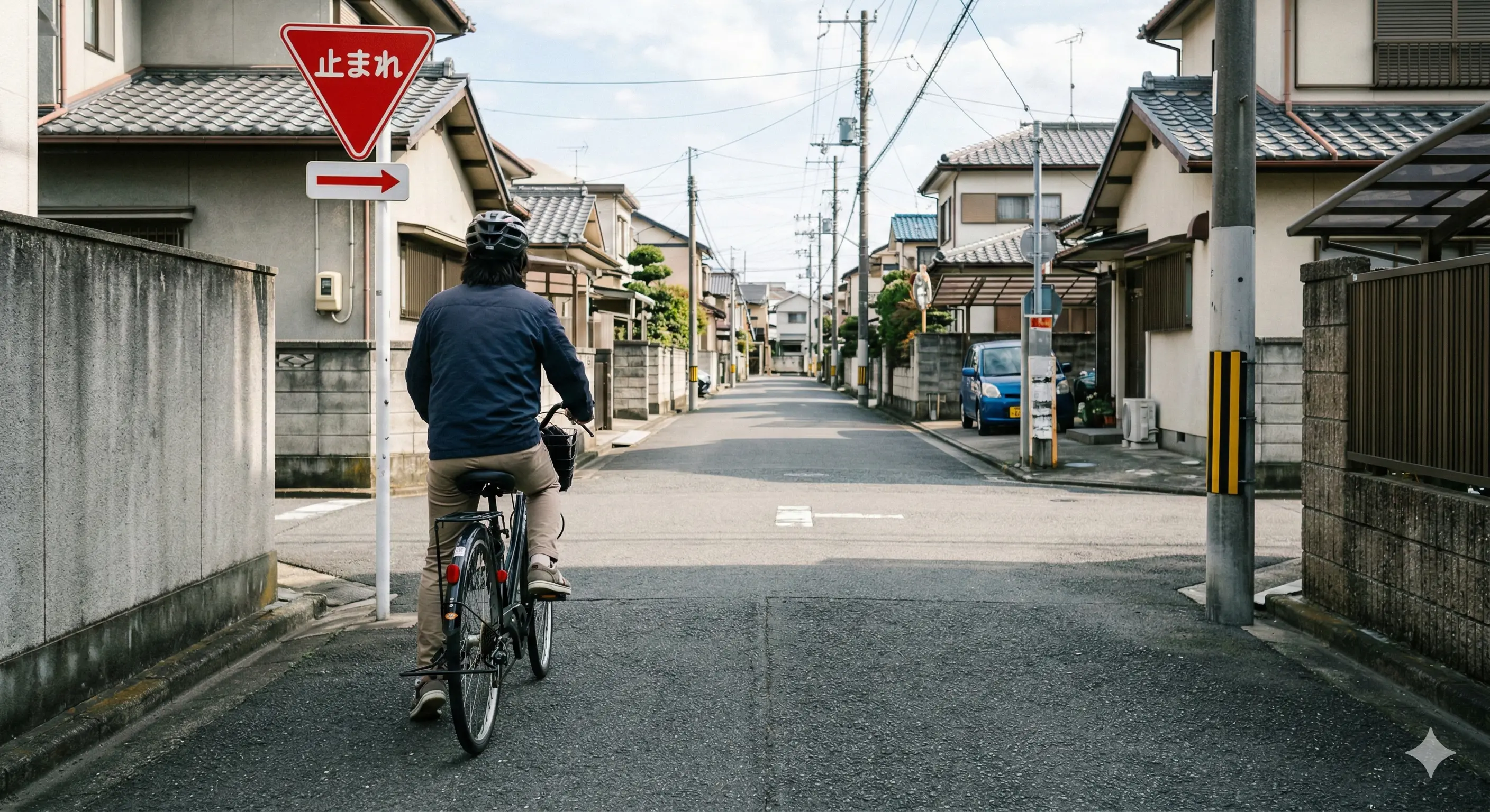 「止まれ」の標識で停止線がない場合、どこで止まるべき？｜反則金5,000円