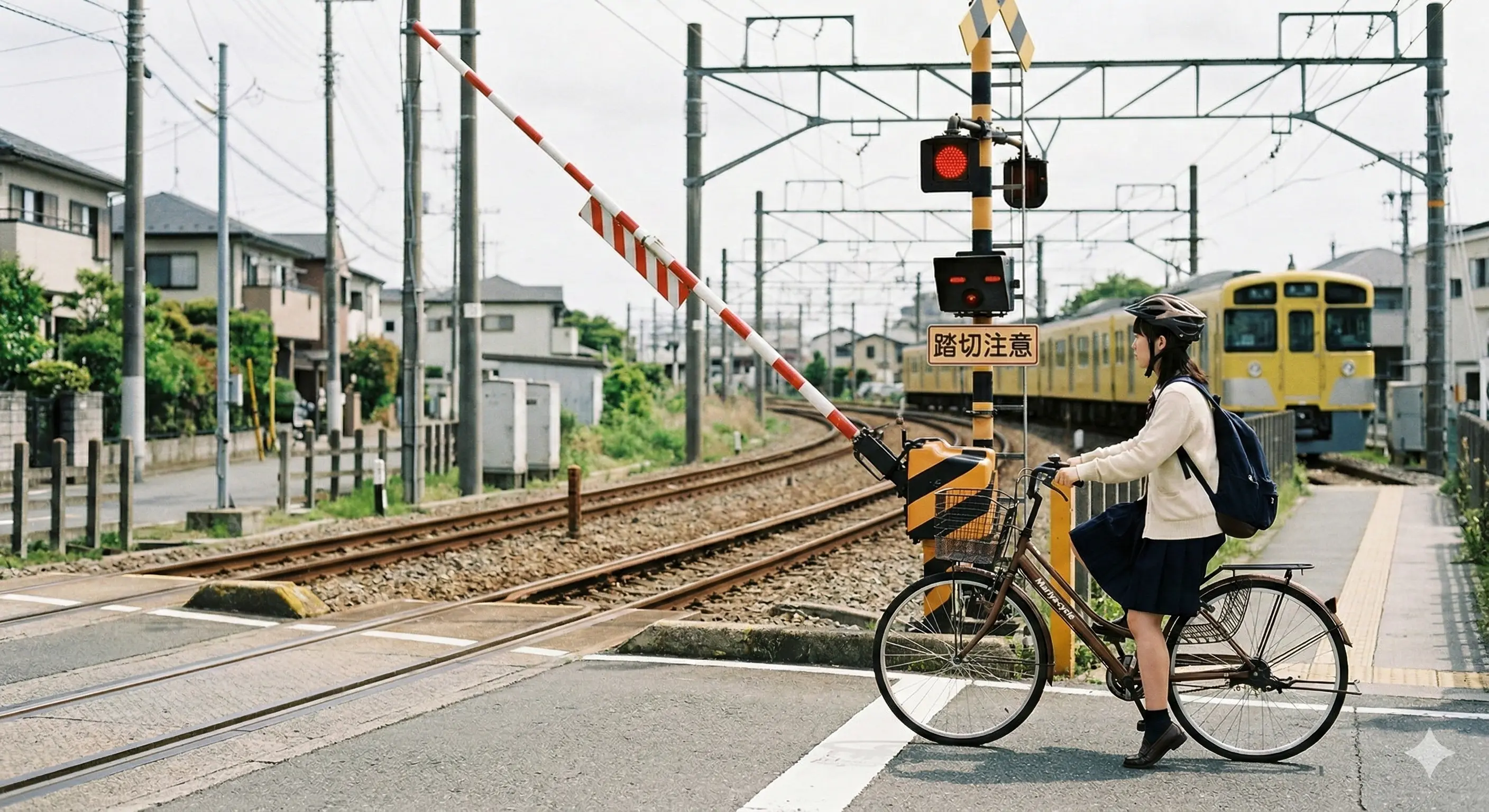 踏切で遮断機が上がり始めたが、まだ完全に上がっていない。進入してよい？｜反則金7,000円