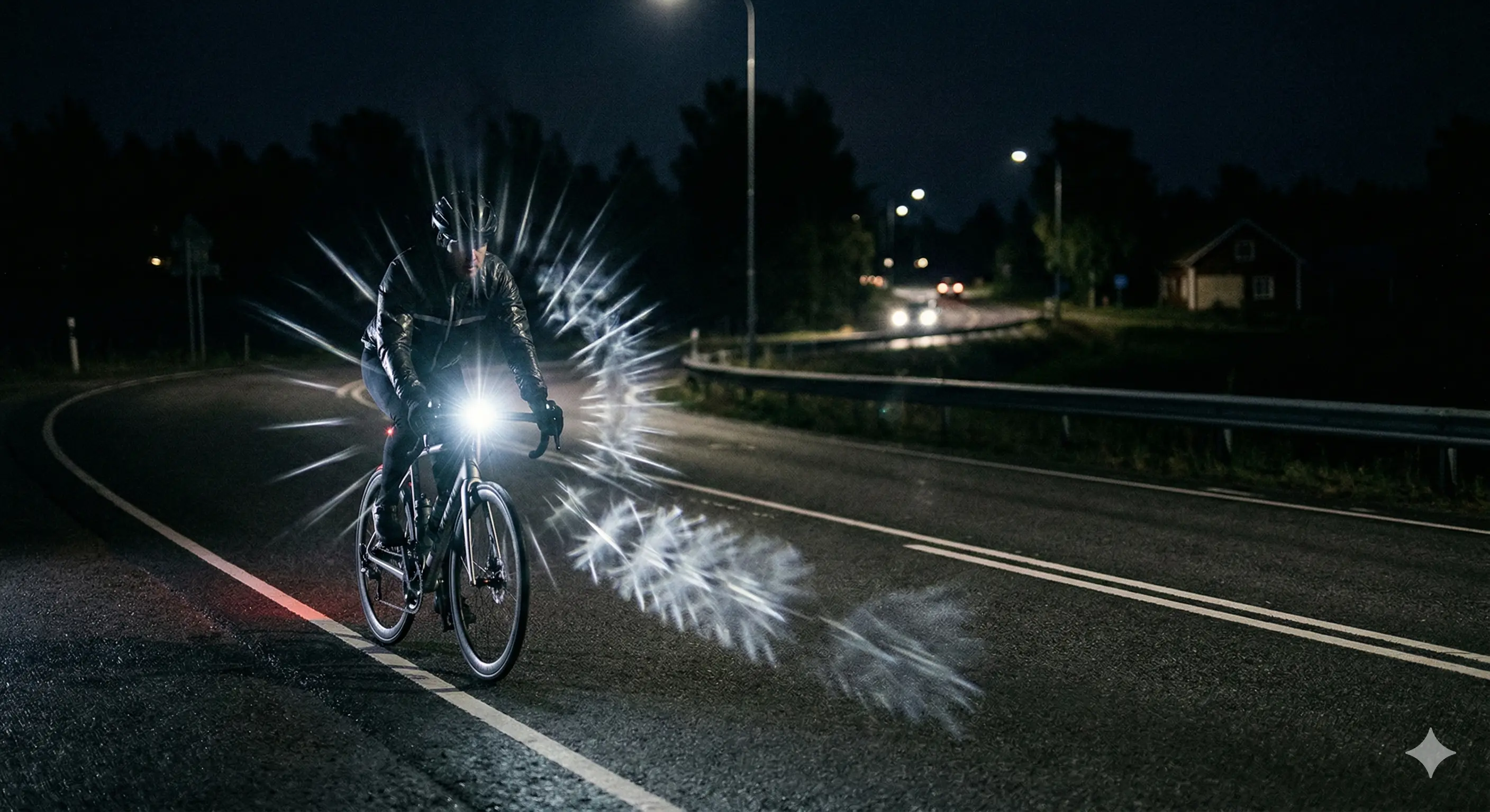 点滅モードのライトだけで夜間走行。これは正しい？｜反則金5,000円