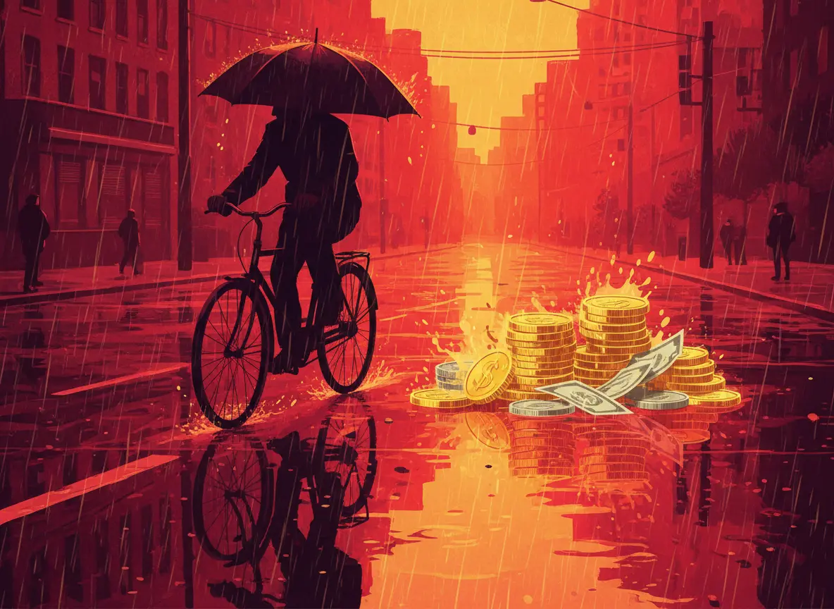 傘差し運転の反則金はいくら？｜反則金5,000円