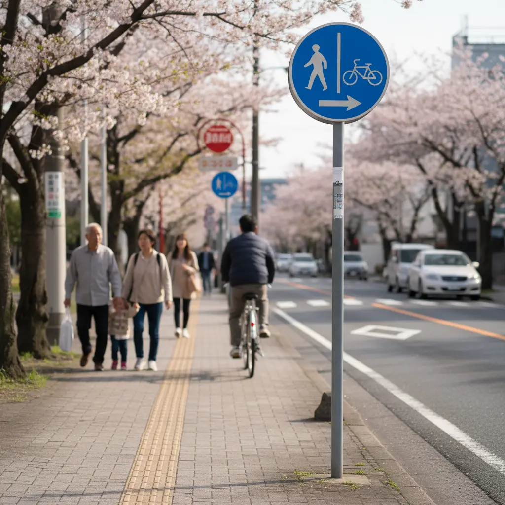「自転車通行可」の標識がある歩道では？｜反則金6,000円
