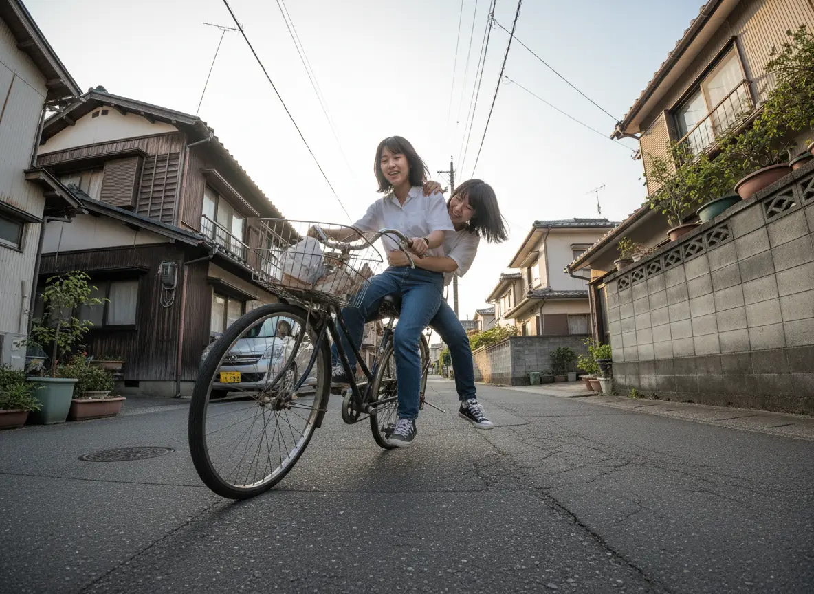 自転車で友だちを後ろに乗せて走ると？｜反則金3,000円