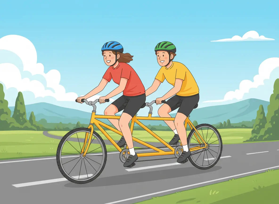 タンデム自転車（二人乗り用）での走行は？｜反則金3,000円
