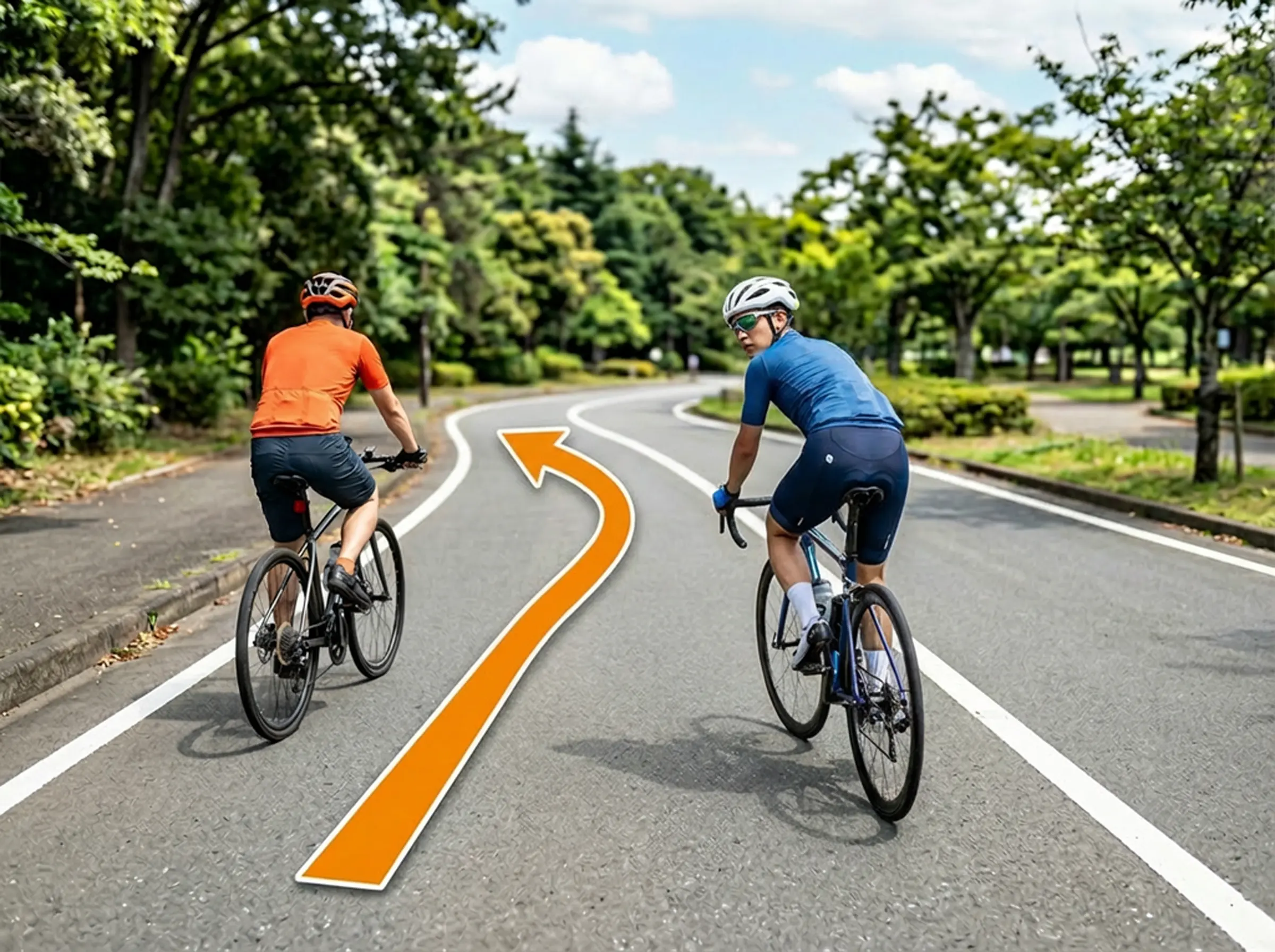 追い越しのために一時的に横に並ぶのは？｜反則金3,000円