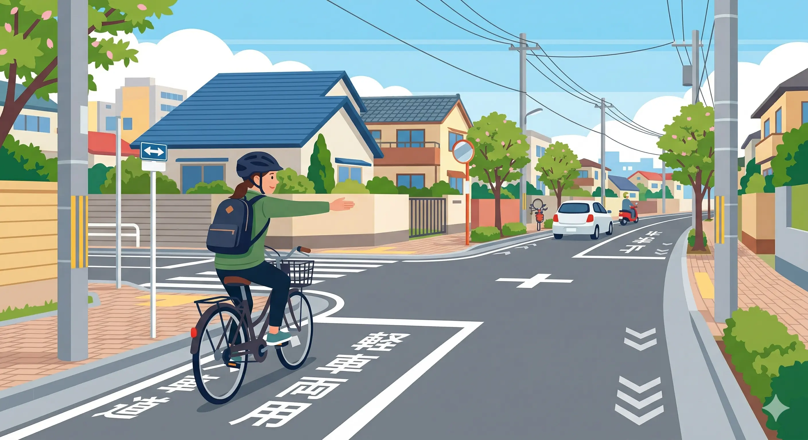 自転車の手信号を出す際の注意点は？安全確認が最優先のポイント解説